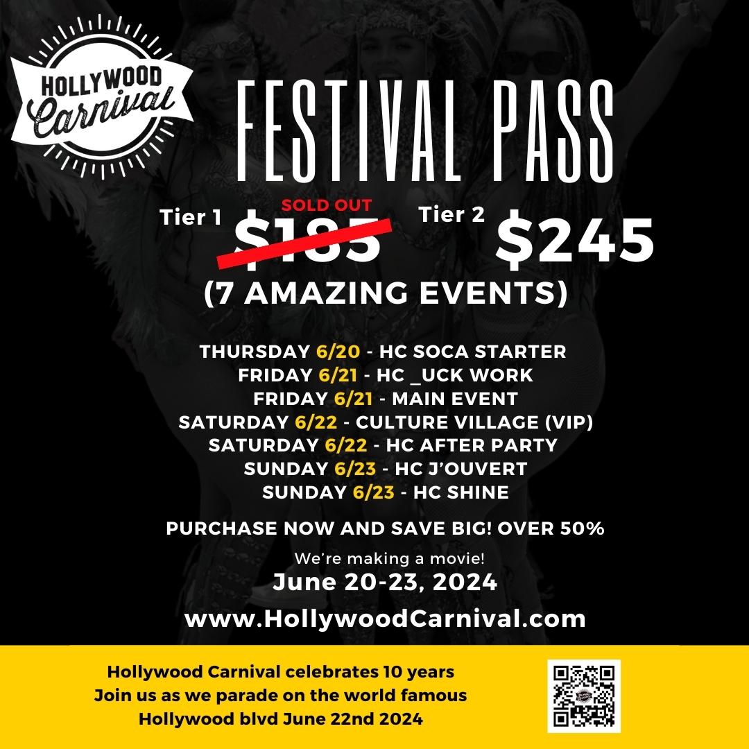 Hollywood Carnival Festival Pass Roll out